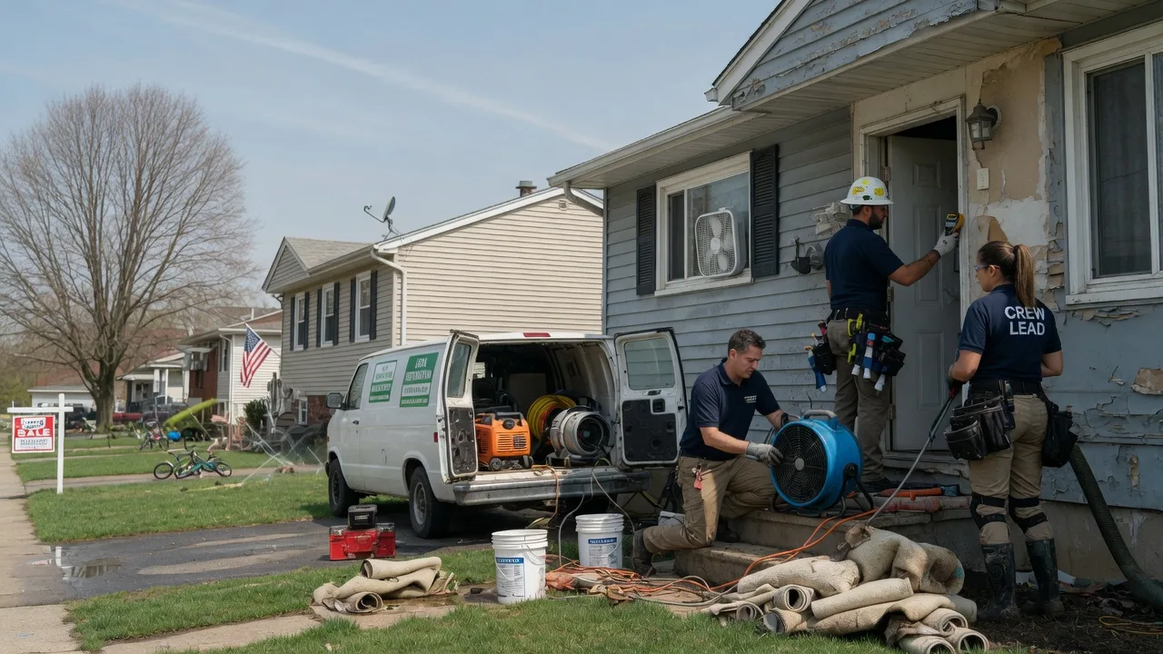 Flood Cleanup in Oldwick, NJ near me